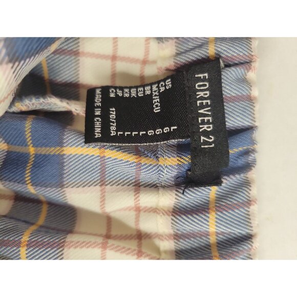 FOREVER 21 Plaid Pleated Mini Skirt  Cher Legally blond Y2K plaid wrap schoolgir - Picture 3 of 5